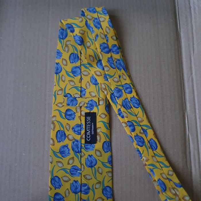Krawat męski w kwiaty Comtesse Niemcy(k-5)OK