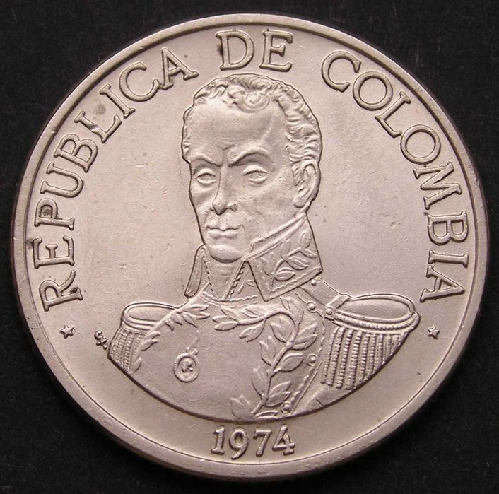 Kolumbia 1 peso 1974 - stan 1/2