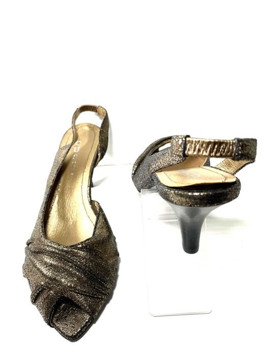 -% Sandały Damskie  Brązowe Klasyczne  Stabilny  Obcas r.35