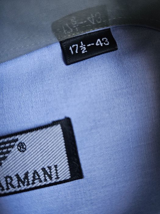 Nowa koszula męska Giorgio Armani niebieska XL 175/43