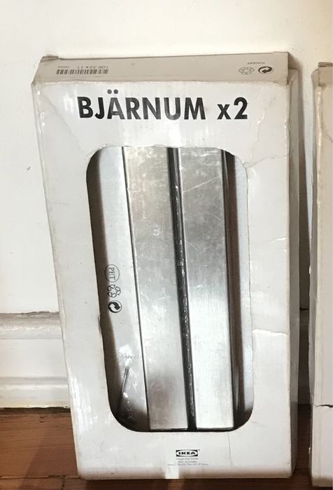 1 Par de Suportes Metálicos para Prateleiras do Ikea 30cm