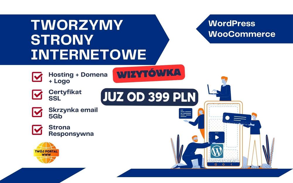 Tworzymy Profesjonalne Strony Internetowe, +SEO +Logo +Grafiki +Google