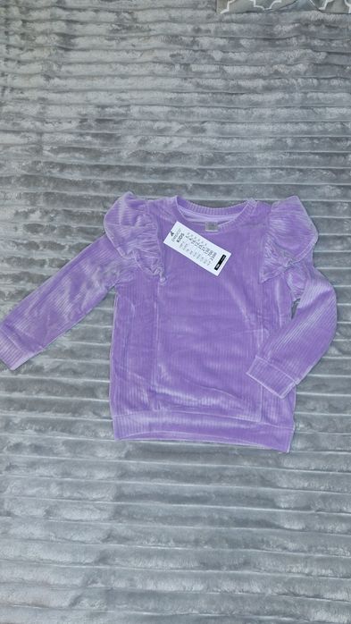 Bluza welurowa dziewczęce