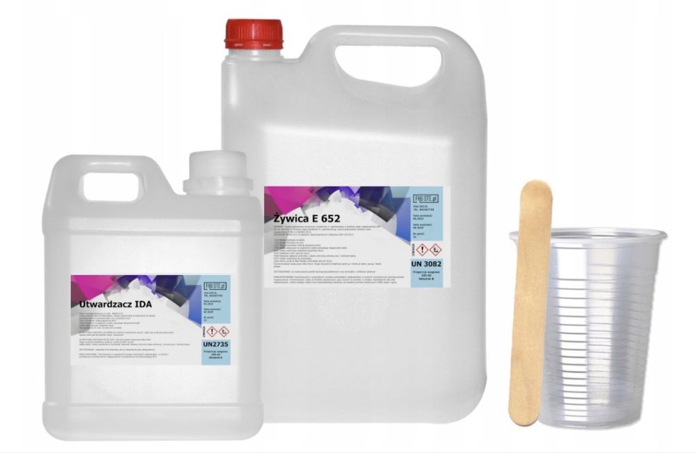 Żywica epoksydowa bezbarwna odlewnicza 4,5 kg Nowa