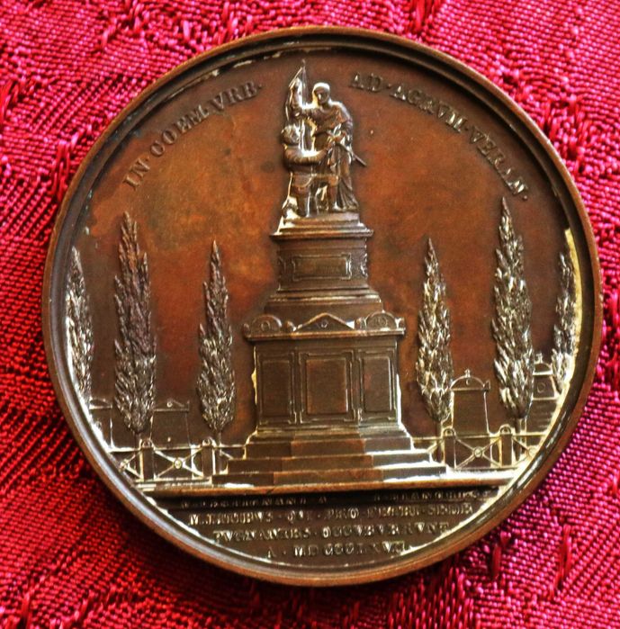 Papa Pio IX Ano Maximo XXIV medalha bronze