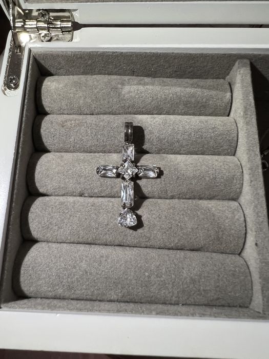 Крестик подвеска серебро