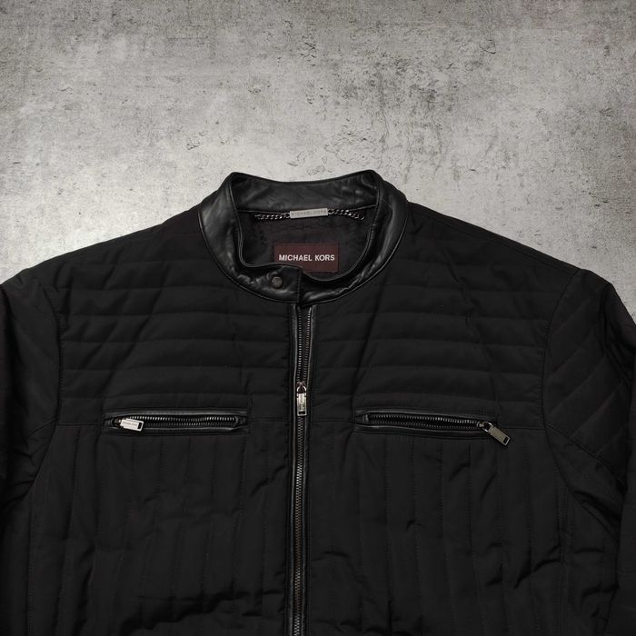 MĘSKA Kurtka Elegancka PREMIUM Biker Motocyklówka Michael Kers Logo