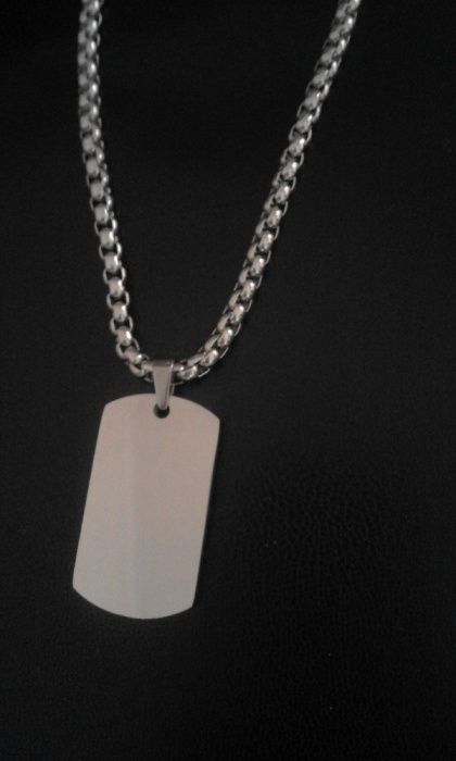 Fio com Pendente de Aço Para Homem