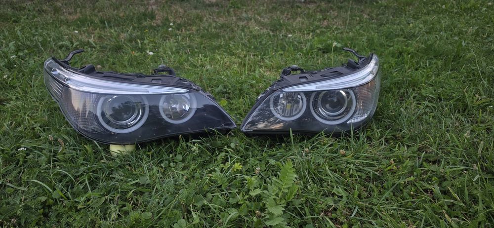 Bmw e60/e61 Reflektory lampy przód dynamiki xenon skrętne regenerowane