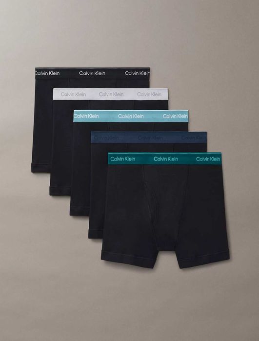 Чоловічі чорні труси боксери Calvin Klein упаковка 5 штук розмір М