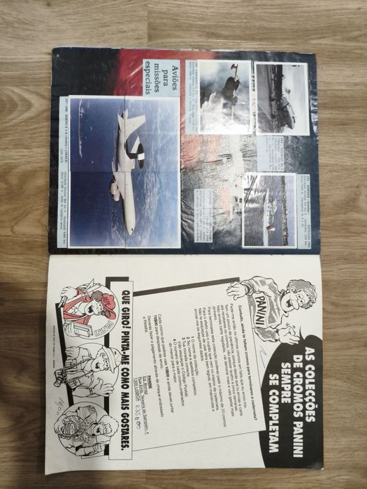 Caderneta de cromos Aviões