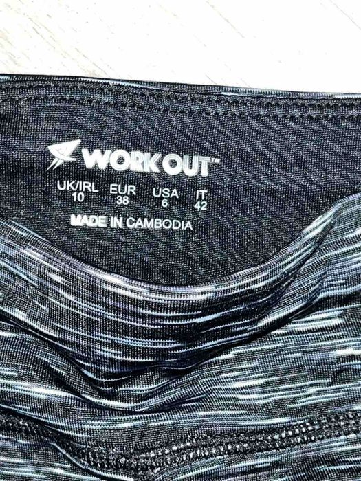 жіночі легінси лосини бренду WORKOUT розмір 12
