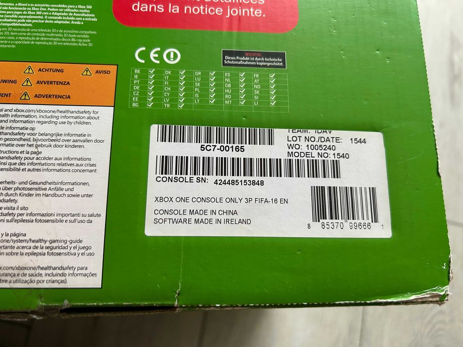 Microsoft Xbox One 500 GB GO Czarny FABRYCZNIE NOWA KONSOLA !