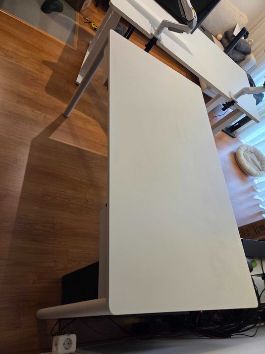 Secretária Ikea Tonstad Branca 140x75 com gaveta