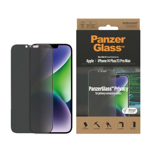 PanzerGlass Ultra-Wide Fit iPhone 14Plus / 13 Pro Max 6,7 Privacy Screen Protection Antibacterial P2773