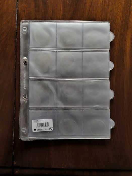 14 Bolsas arquivo numismática plástico