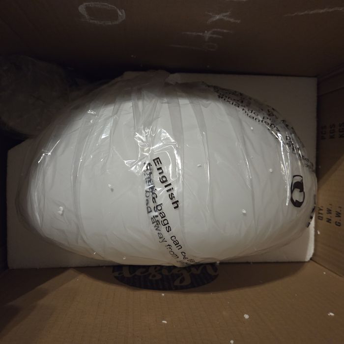 Lampa lucidum flat biała