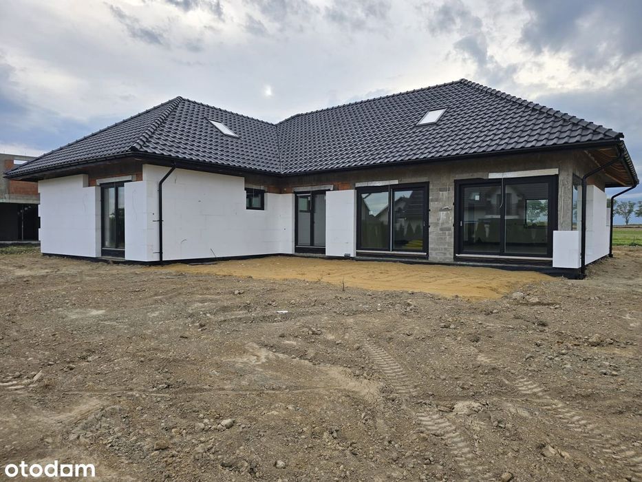 Dom w budowie 199 m² + poddasze | Łozina | Działka 14 arów