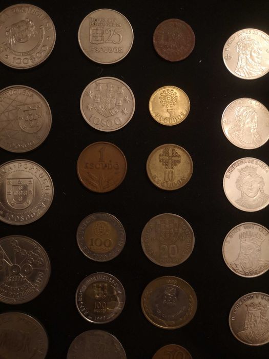 Moedas Portuguesas antigas de escudos