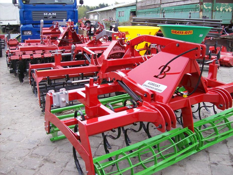 Agregat uprawowo-siewny  Agromasz, Rolex, Janpol Bareła 2.5,2.7,3.0