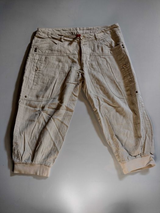 spodnie lniane /rybaczki VERO MODA 36/38