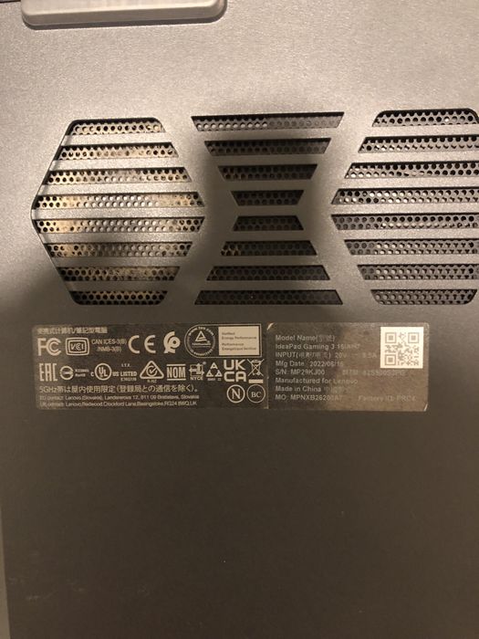 IdeaPad Gaming 3 15IAH7 Laptop - Type 82S9