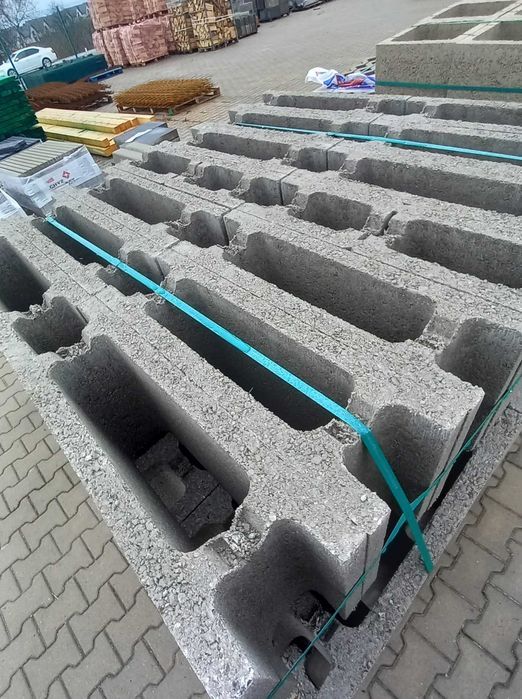 Pustak zalewowy szalunkowy 15cm x 25cm x50 cm betonowy, bloczek