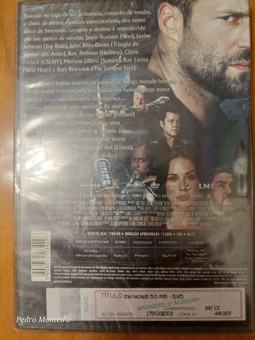 Dvd - Em Nome Do Rei Novo Selado