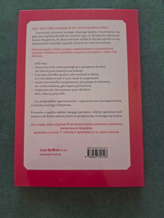 Książka 5 języków miłości Gary Chapman