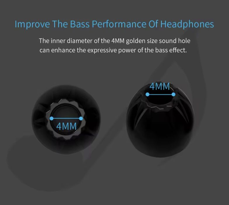 Амбушюри силіконові KZ з насічками (3 pairs)