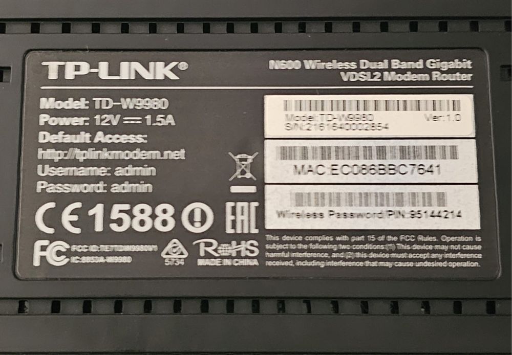 Router TD- W9980