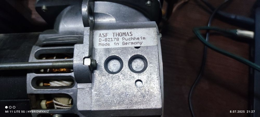 Sprężarka kompresor pompa próżniowa podwójna Thomas 230v MEGA CICHA