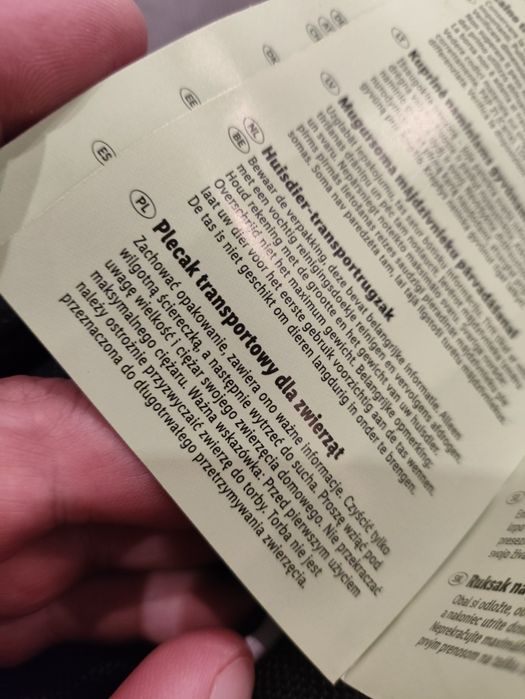 Plecak, torba Zoofari do transportu zwierząt psa kota . Super jakość .