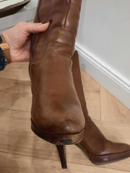 Kozaki skórzane SALA r. 38