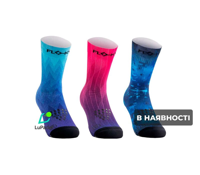 Біомеханічні шкарпетки Floky S-MASH 3D для паделю, тенісу