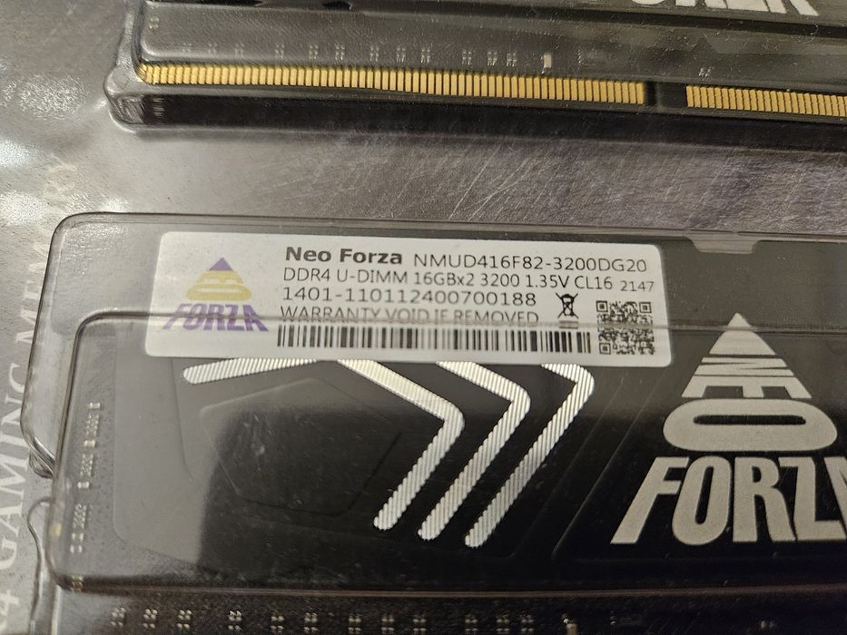 DDR4 3200Mhz 32Gb (2x16Gb) CL16 G.Skill Ripjaw V и Forza Neo