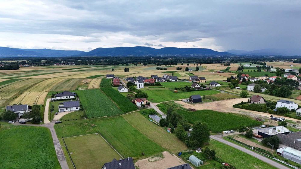 Działka budowlana Wilamowice - idealna pod dom z widokiem na góry