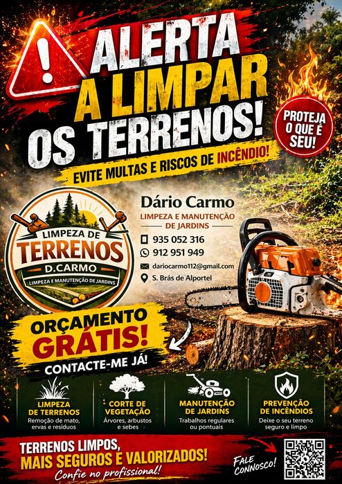 Limpeza de Terrenos e Manutenção de Jardins | Serviço Profissional