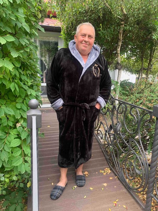 Халат махровый мужской. Большие размера