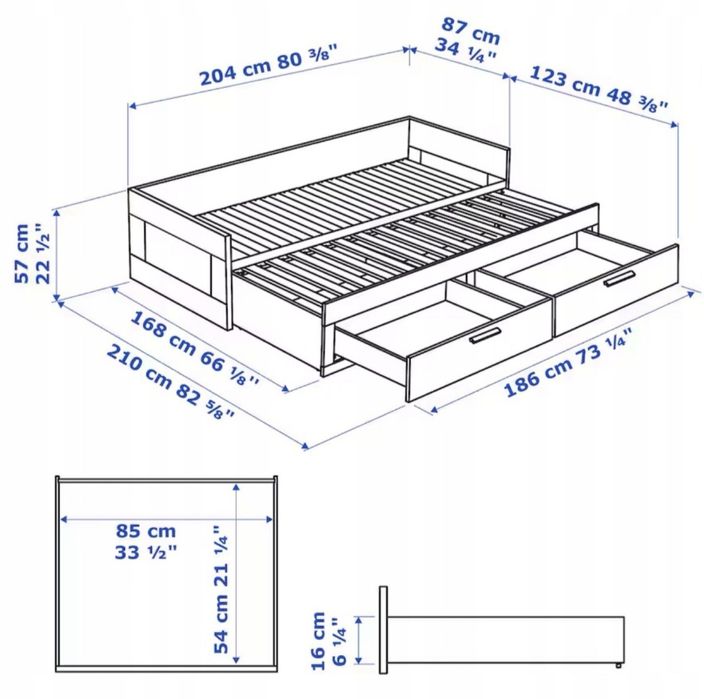 IKEA Brimnes białe