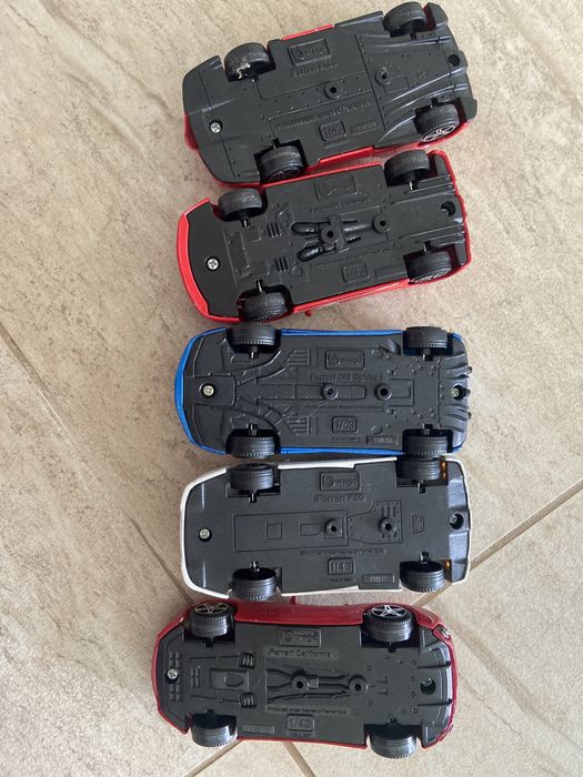 Samochody shell, kolekcja ferrari 5 szt.,