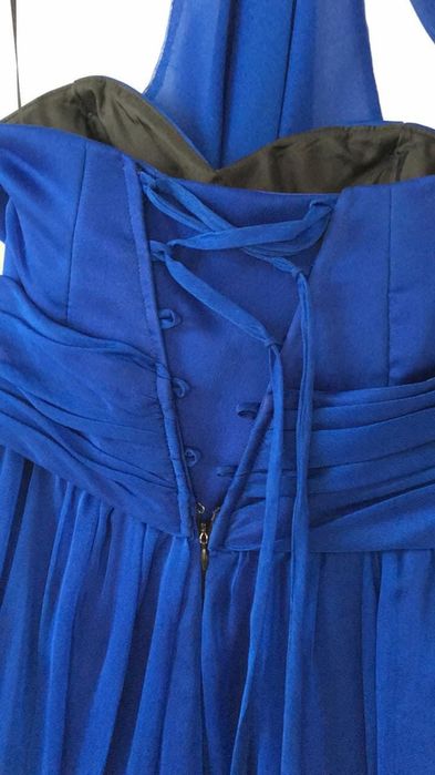 Sukienka chabrowa balowa, studniówka, wesele GORSET