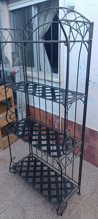 Estandes em Ferro Forjado Preto Dobráveis