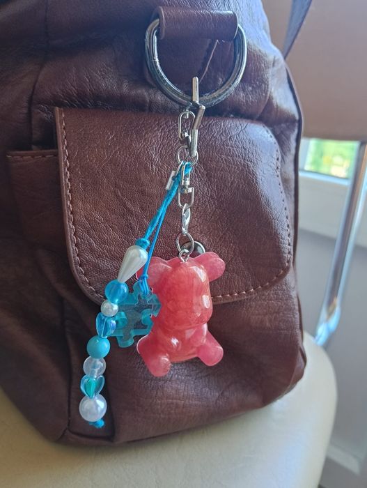 Bag charm artesanal urso