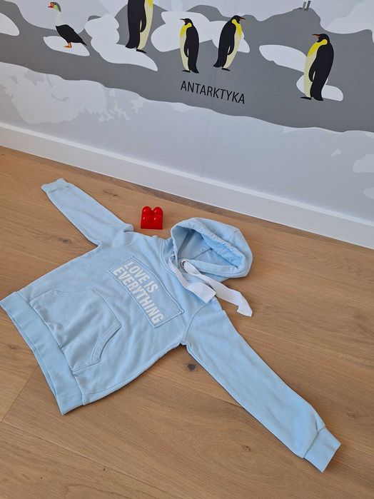 bluza z kapturem, viralowa niebieska w 2026r.: like new: Łukasz Jemioł