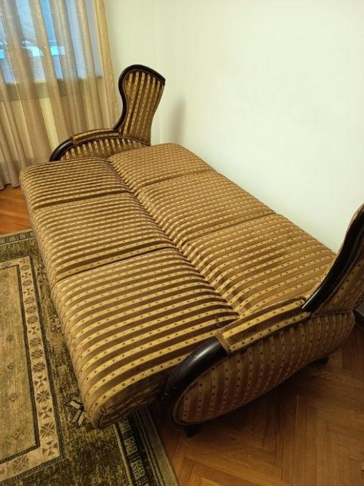 Wersalka rozkładana wraz z fotelami