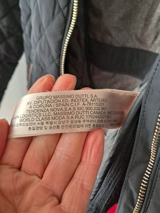 Kurtka ocieplana, pikowana,  jeździecka Massimo Dutti 116