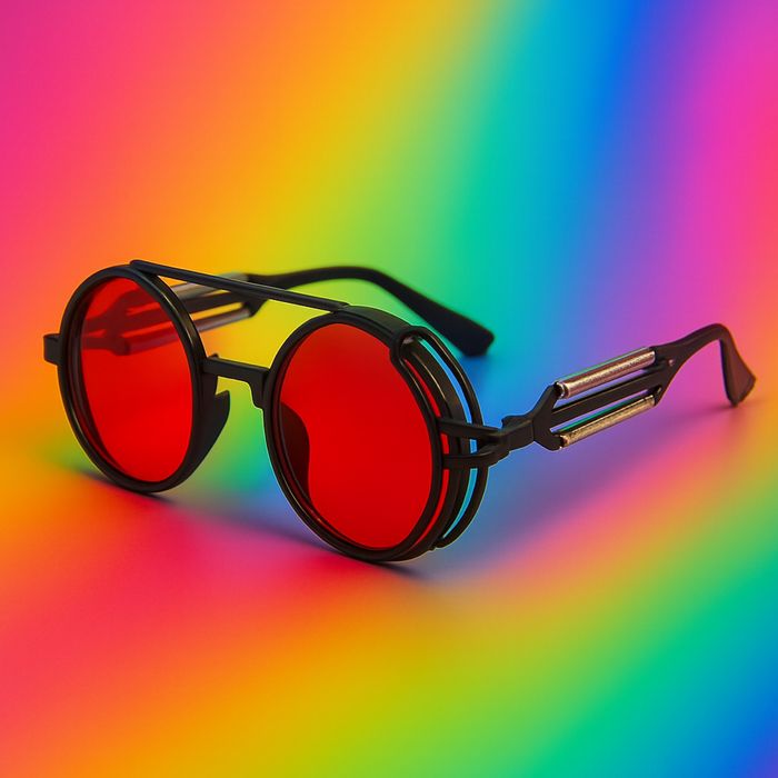 Вінтажні окуляри в 3х кольорах