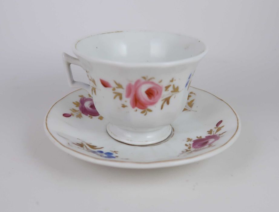 Chávena Vista Alegre Séc. XIX Pintura Manual