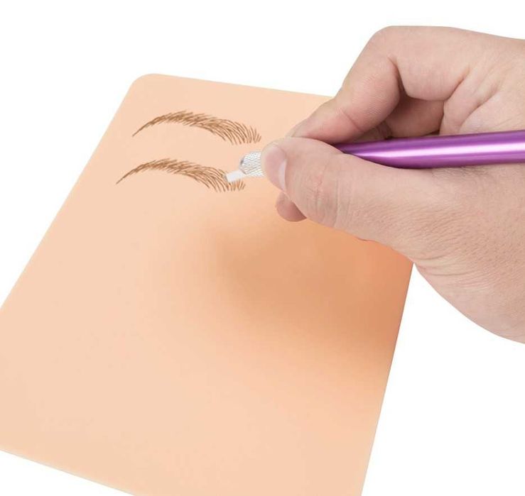 Килимок для тренування тату і перманенту. Штучна шкіра